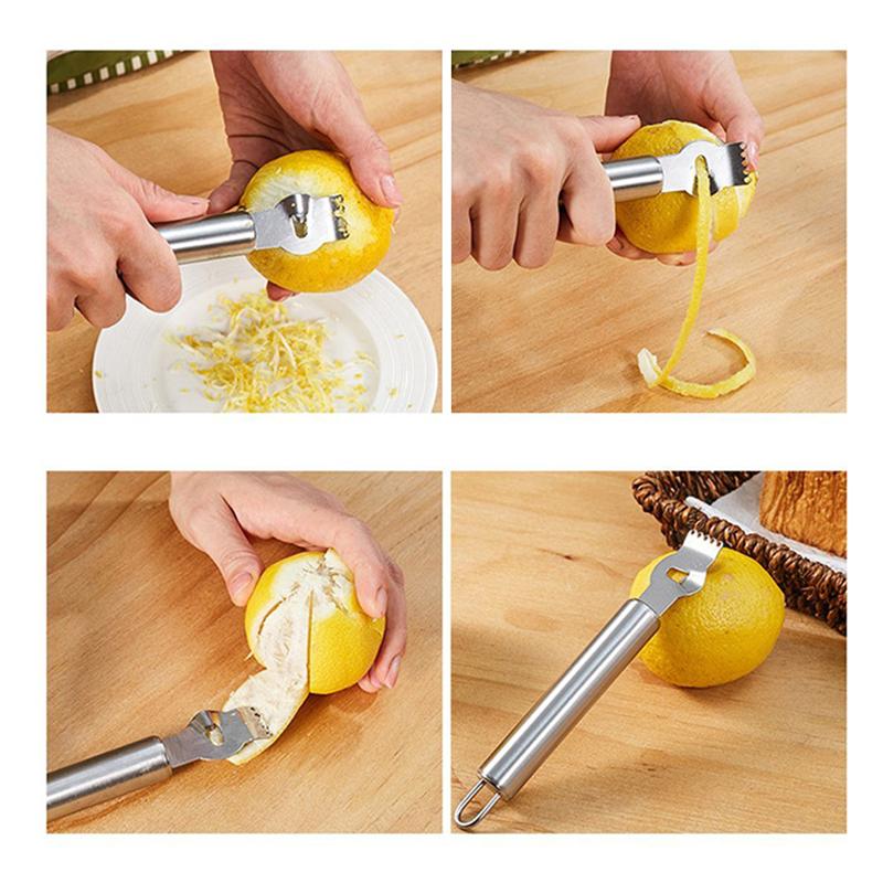 Rvs Lemon Lime Oranje Dunschiller Fruit Zester Citrus Schraper Voor Thuis Keuken