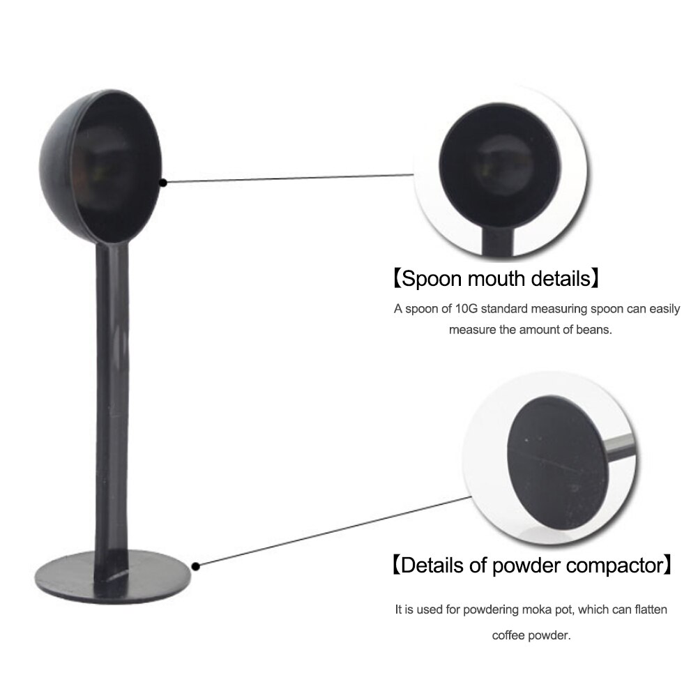 High One-Spoon Dual-Purpose Powder Compactor Professionally Measures Tamping Coffee Beans Measuring Spoon Kitchen Tool