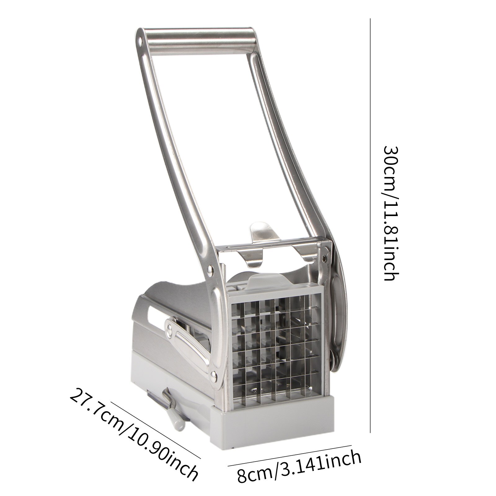 Durable Stainless Steel Home French Fries Potato Chips Strip Slicer Cutter Chopper Chips Machine Making Tool Potato Cut Fries