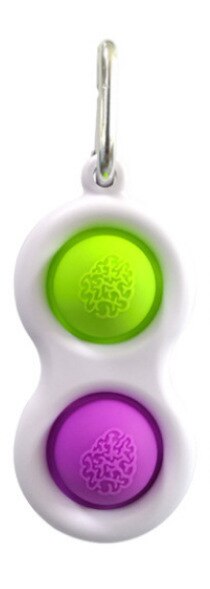 Nuovi giocattoli antistress Fidget semplice fossetta regolatore di pressione scheda Controller giocattolo educativo Brinquedos semplice portachiavi divertente: Green Purple