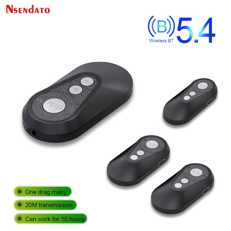 Bluetooth-Compatible 5.4 Wireless LE Audio Auracast Transmitter Receiver Adapter Support one to multi point For Headphone TV Car: WHITE