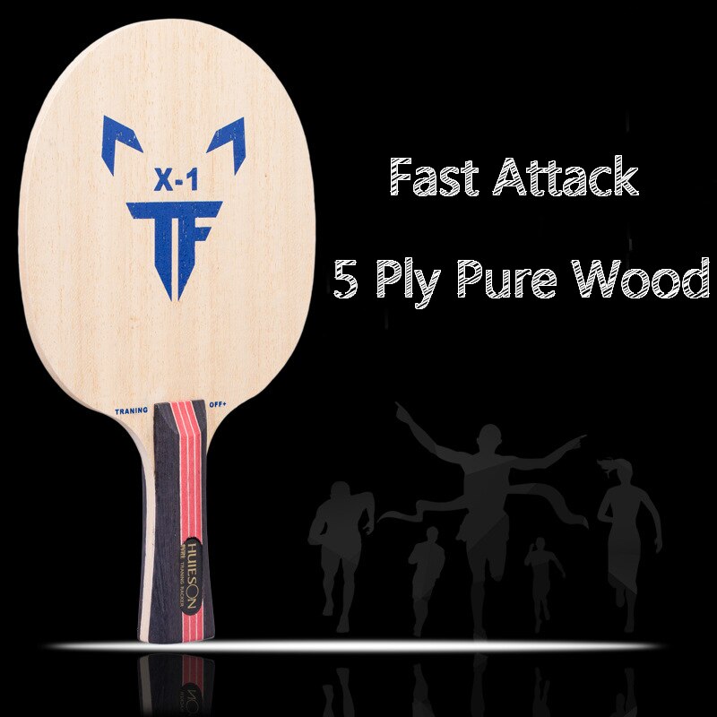 5 Ply Pure Wood Tafeltennis Blade Racket Pingpongpeddels Bat Voor Training Tafeltennis Blade Tafeltennis Rackets Snelle Aanval