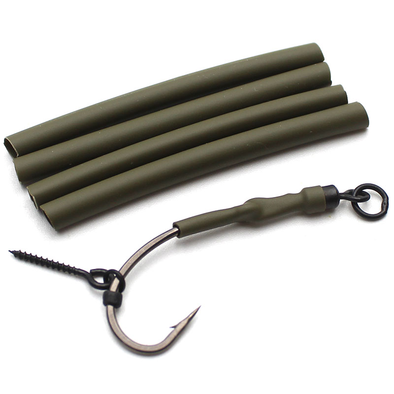 30 Stuks Karpervissen Stoom Krimpkous Buizen Voor Karper Rig Maken Accessoires Karper Haak Vissen Buis Anti Wirwar Mouwen end Tackle