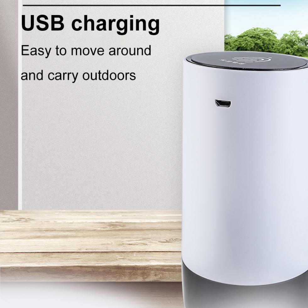 Portable Touch-button Wireless Electric Water Pump with USB Cable and 304 Stainless Steel Tube for 4.5L - 18.9L Barrelled Water