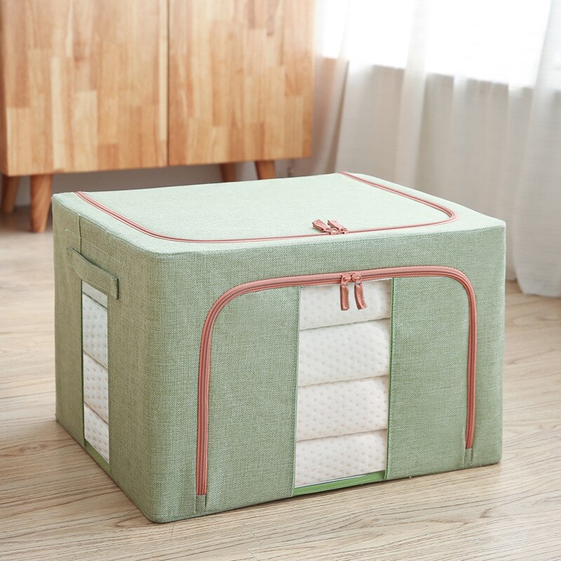Car Trunk Organizer Fabric Storage Box Foldable Clothes Bag Laundry Blanket Pillow Toy Storage Cabinet Toolbox Quilt storage bag: 66L / black