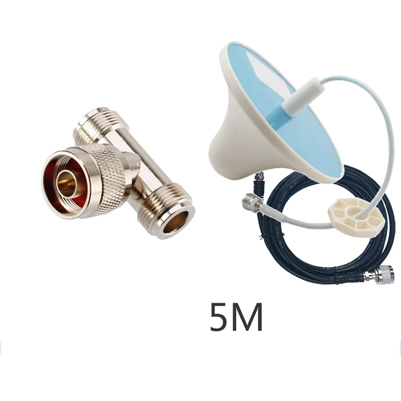 Mobilfunkverstärker 2-Wege-Teiler 698 ~ 2700 MHz Splitter mit Antenne für 2G 3G 4G praktisch-Signalverstärker Verstärker: AU Stecker