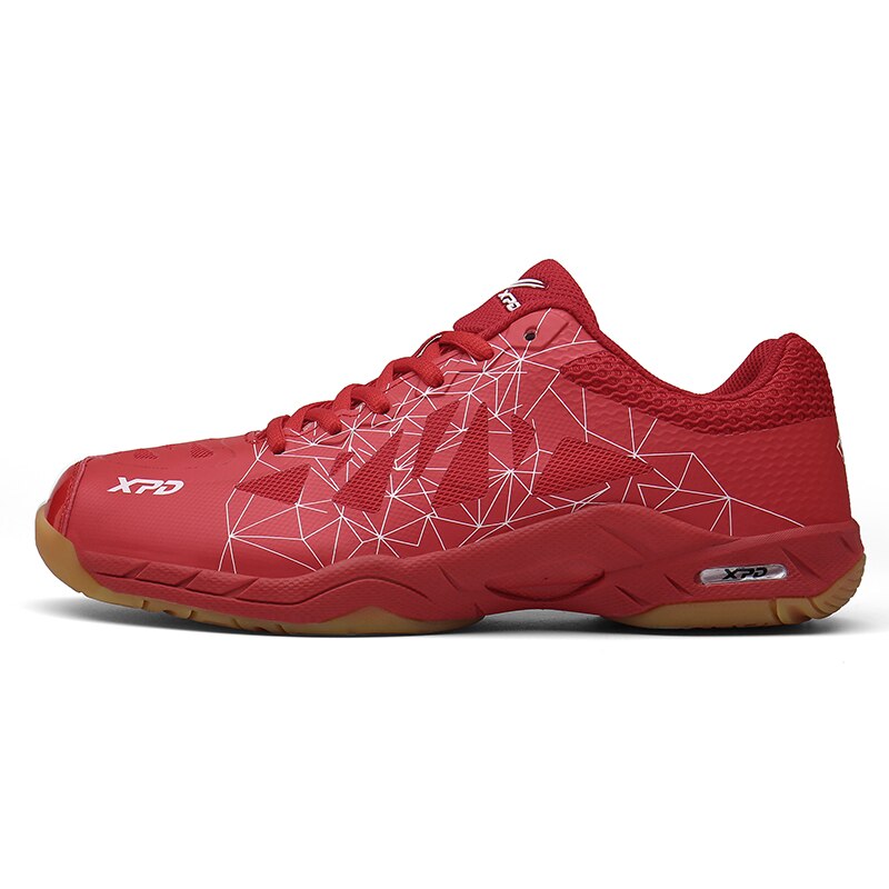 Badmintonsko mænd kvinder volleyballsko drenge piger sneakers børn badminton træningssneakers support court sport: Rød / 6.5