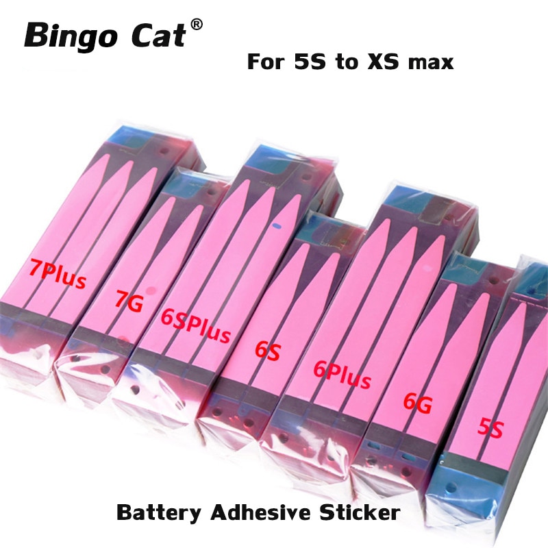 100 pcs/lot Batterie Adhesive Aufkleber Für iPhone X XS max XR 7 8 5s 6 6s plus Batterie Kleber Band Streifen Tab Ersatz Teil