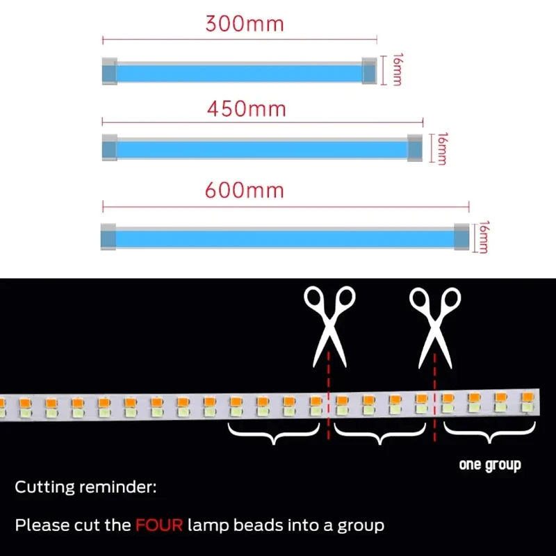 Luz de circulación Diurna LED DRL para coche, tira Flexible impermeable, faros automáticos, señal de giro blanca, luces de flujo de freno amarillas, 12V