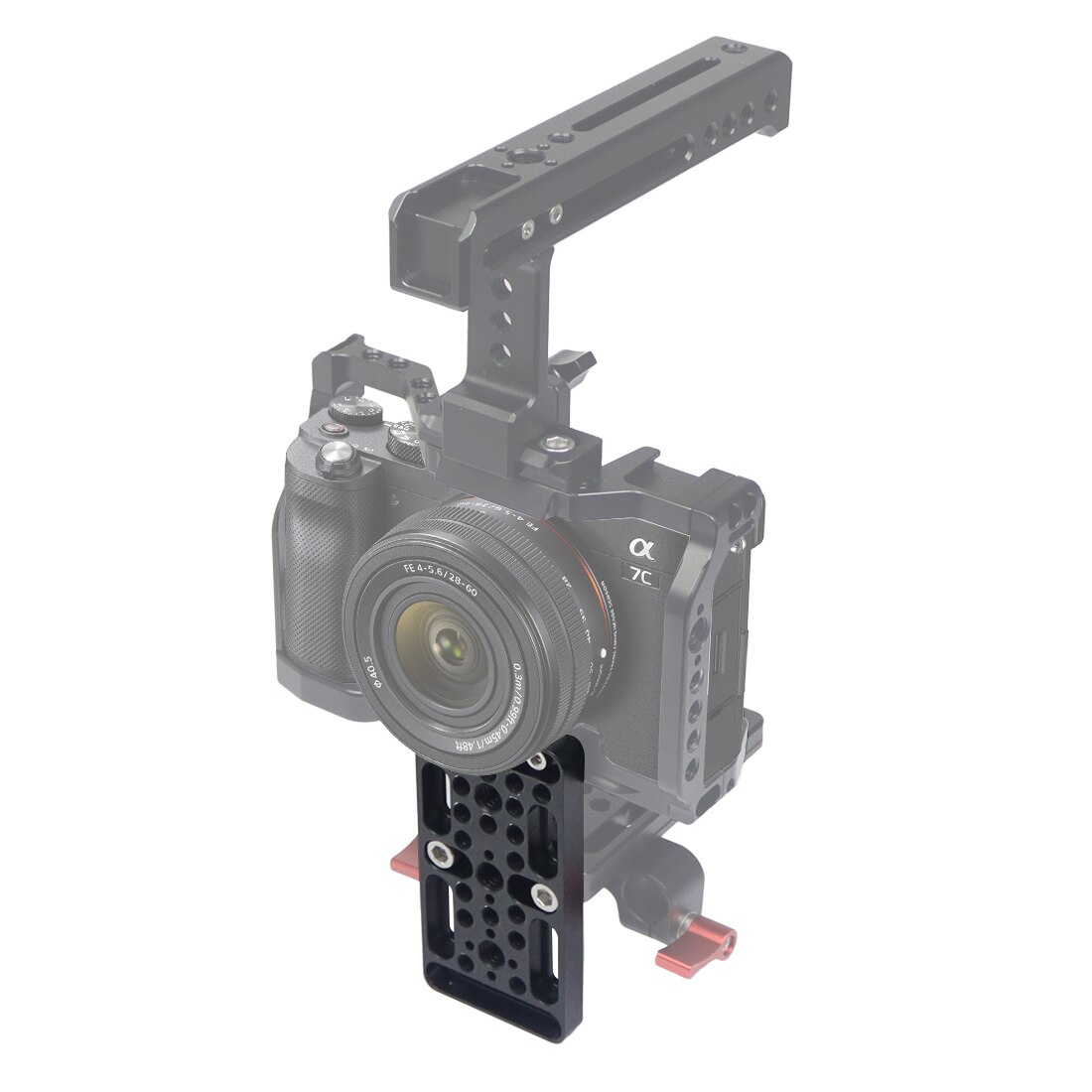 FEICHAO Switching Plate Cheese Board Multi-function 1/4 3/8 ARRI Cold Shoe for Railblock Dovetail Rods DSLR Camera Cage Rig Part