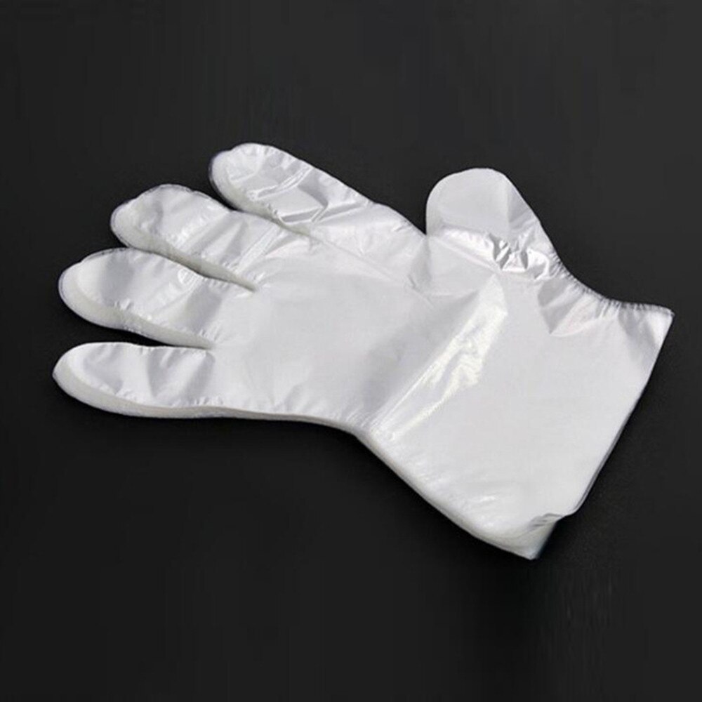 Guantes de plástico desechables Gloves100 uds, guantes transparentes, servicio a domicilio del restaurante, higiene, accesorios de cocina,: 7