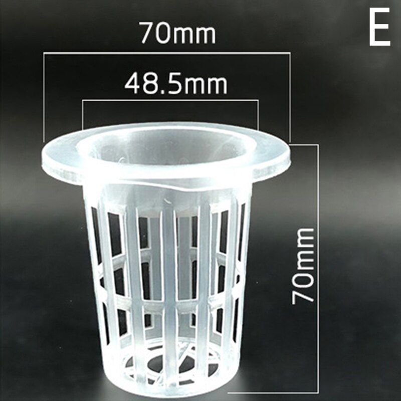 Pvc plastnät kruka trädgård hydroponisk plantskola nätkopp aeroponic grönsaksväxt smutsfri odlingskorg 10 st: E
