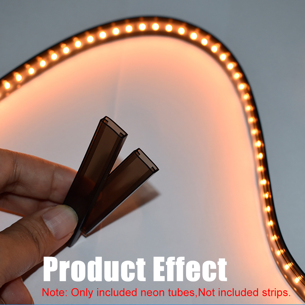 Tube LED en Silicone Transparent/blanc laiteux/noir, 8/10/12mm, housse de Protection Flexible et étanche pour bande lumineuse WS2812B WS2811