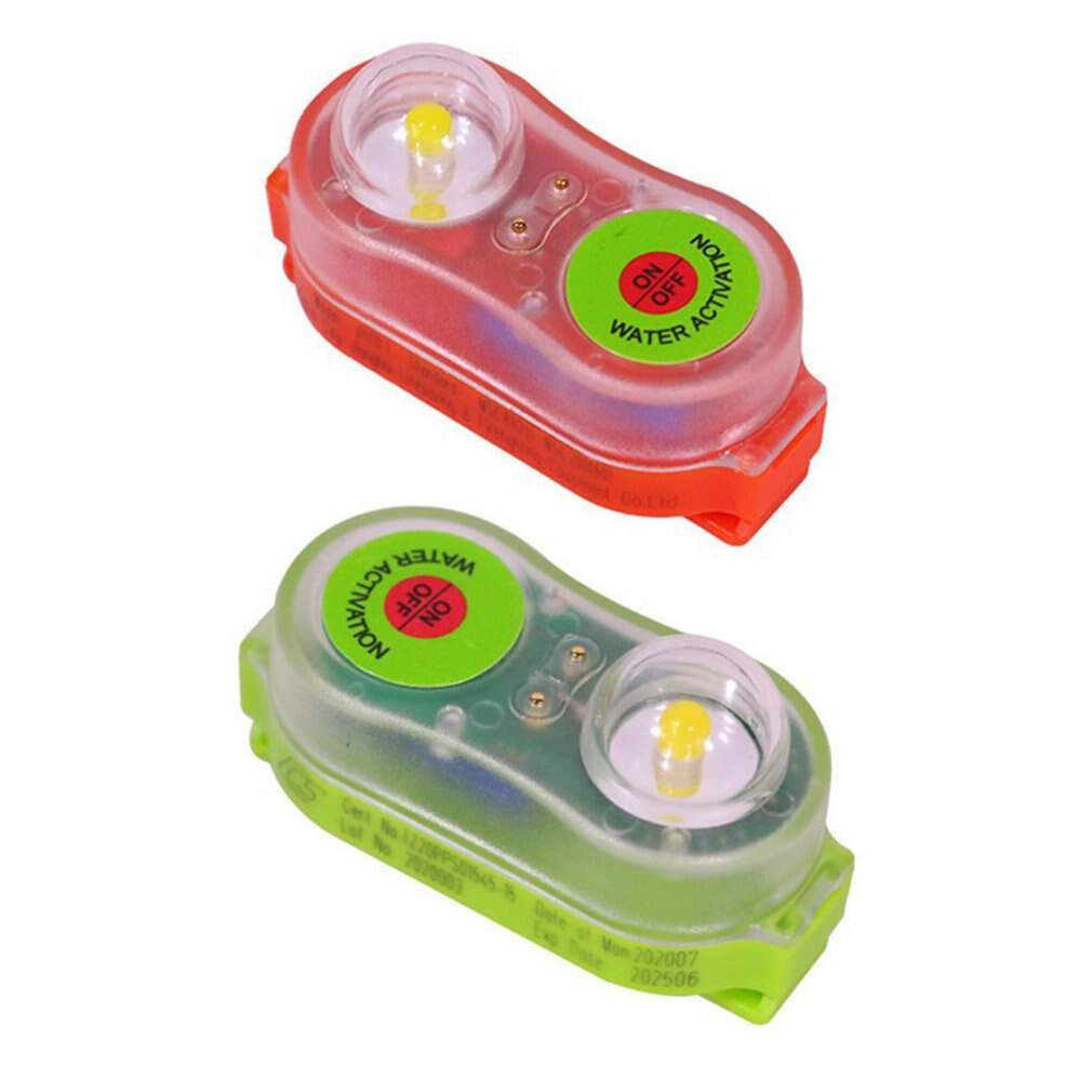 Outdoor Surfing Accessories Flashlight Life Jacket LED Light Seawater Attract Durable Self-Lighting Lightweight Vest Waterproof