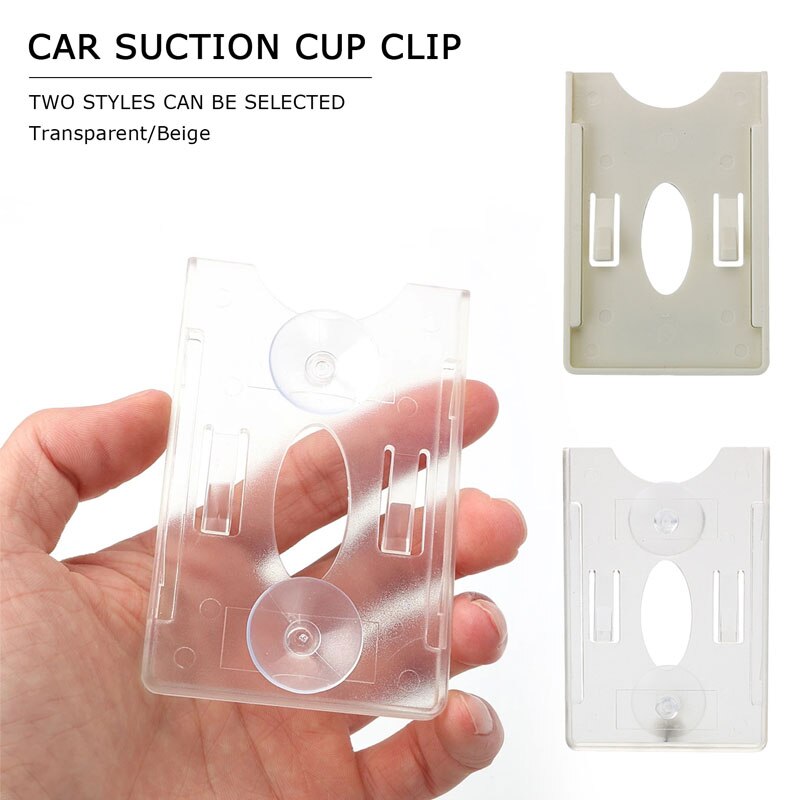 Brand Card Holder For Windshield Glass Tag Durable ID IC Card Holder Card Sleeve Car Organization