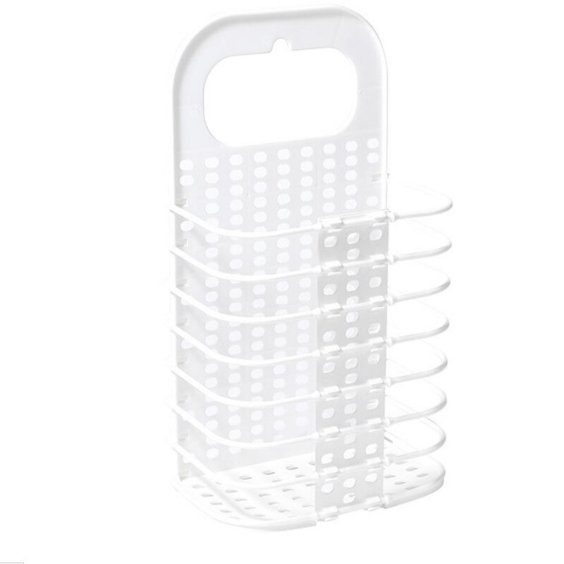 Draagbare wasmand, opvouwbare opbergtas, wasmand, wasmand, au: Wit