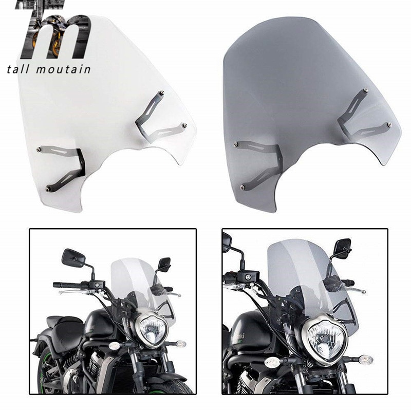 ABS Motorcycle Windscreen Windshield Protection Cover with Mounting Bracket For Kawasaki Vulcan S 650 EN650