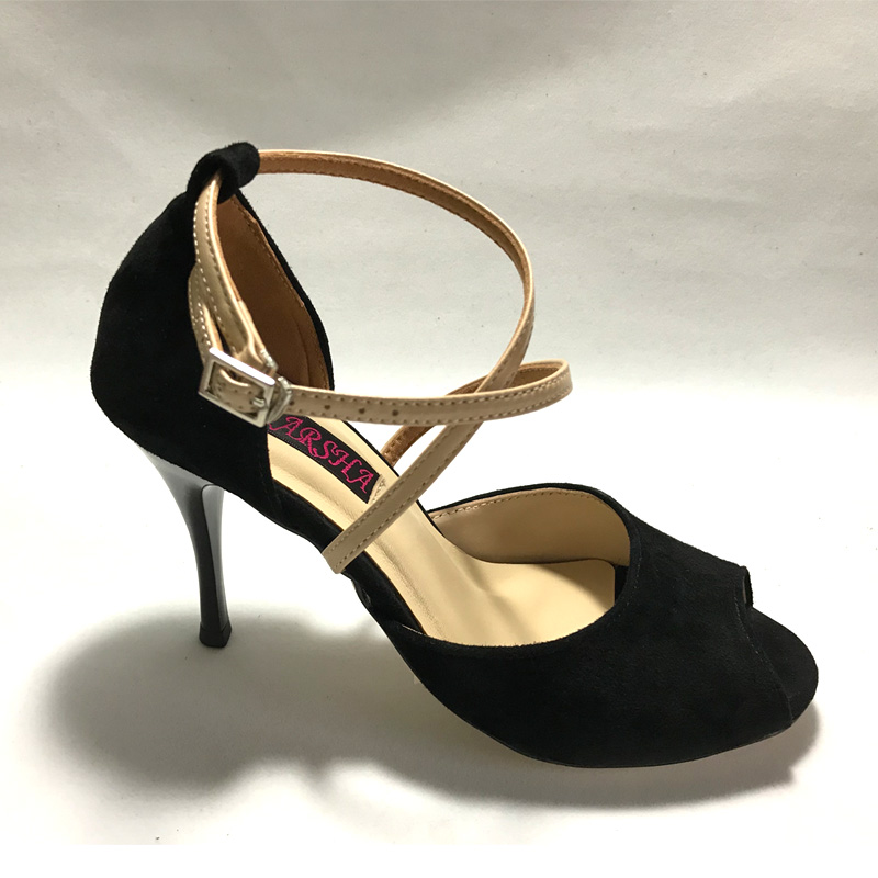 Zapatos de baile de Tango Argentina, zapatos de boda y con suela dura de cuero para mujer T6255BS