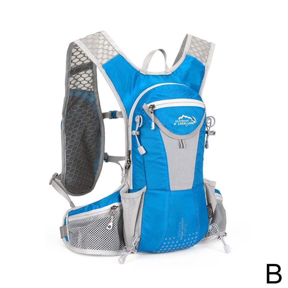 12L Waterproof Bicycle Backpack MTB Mountain Bike Water Bag Men's Women Nylon Cycling Hiking Camping Running Hydration Backpack: B