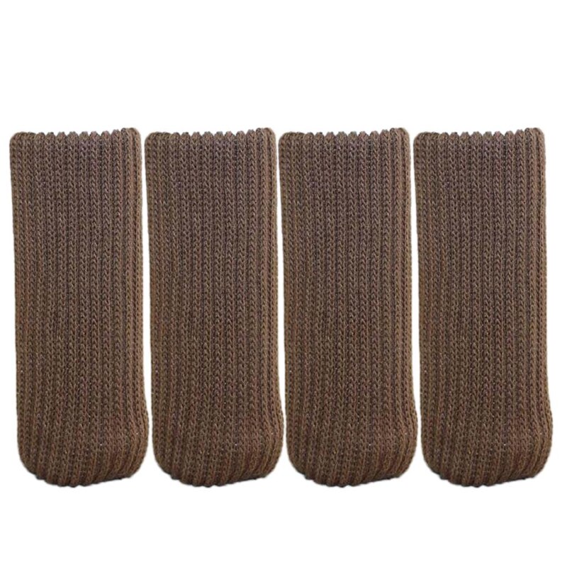 4 Stuks Stoel Been Sokken Doek Handschoenen Vloer Bescherming Breiwol Sokken Anti-Slip Tafel Meubels Voeten Mouw Cover protectors: D3