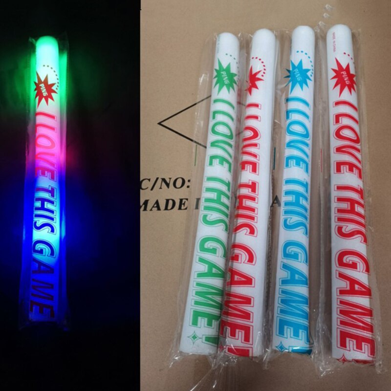 8/16/50Pcs Bâton De Mousse LED Batterie Bâton Lumineux Coloré RVB CONDUIT Lueur Lumière Fournitures De Décoration De Fête