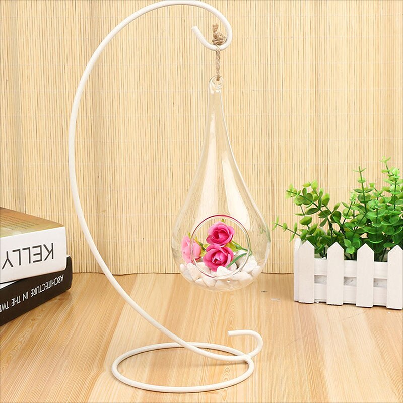 Bord glas hængende vase vandformet planter flaske væg glas vase terrarium gård have boligindretning klar dekoration vaser