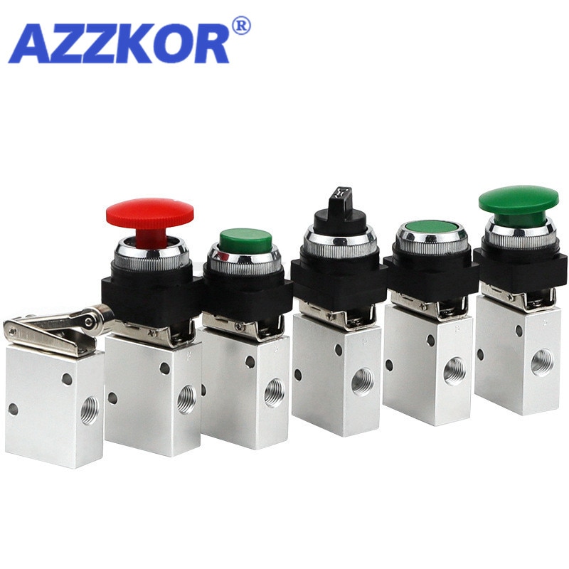 JM 2 Position 3 Way Thread Pneumatic Air Control Valve Mechanical Air Valve Hand Manual Valves
