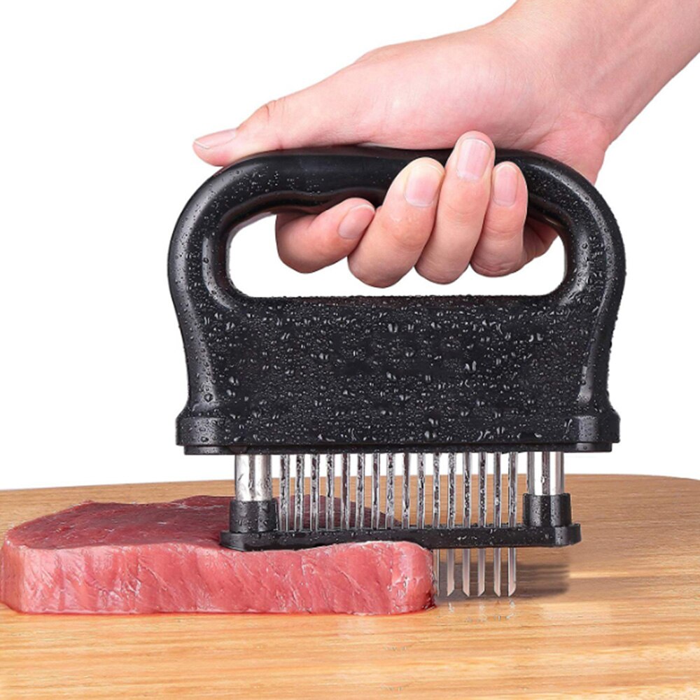 48 nålar i rostfritt stål köttmörare biff mjukgörare hammare pundare köksprylar matlagningsverktyg