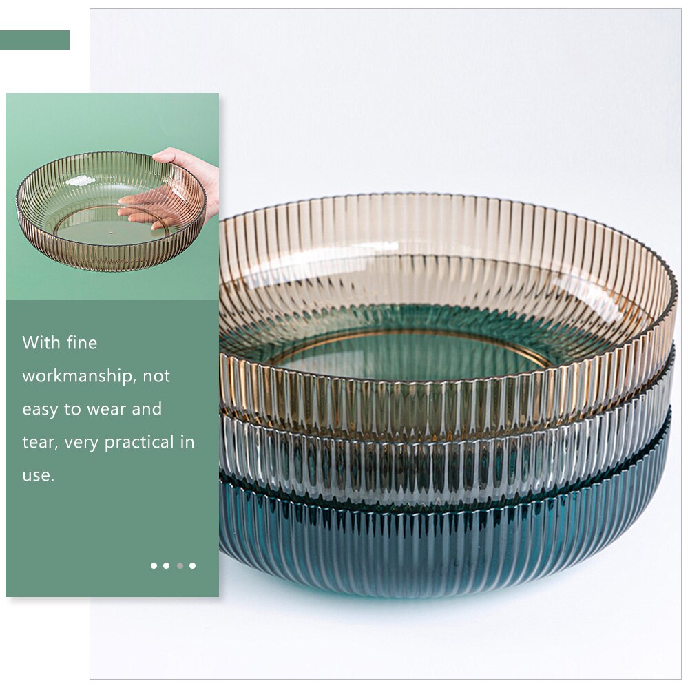 Fruit Storage Plate Practical Food Serving Tray Plastic Snacks Desserts Plate