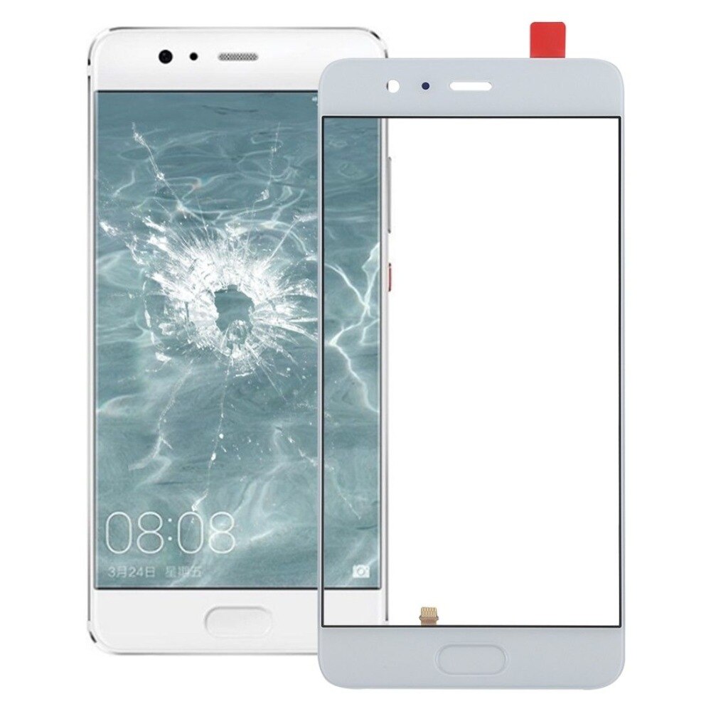 Lente de Cristal de pantalla exterior frontal con huella dactilar para Huawei Ascend P10 P10 Plus/ Nova Lite / P10 Lite, repuesto de Panel táctil LCD