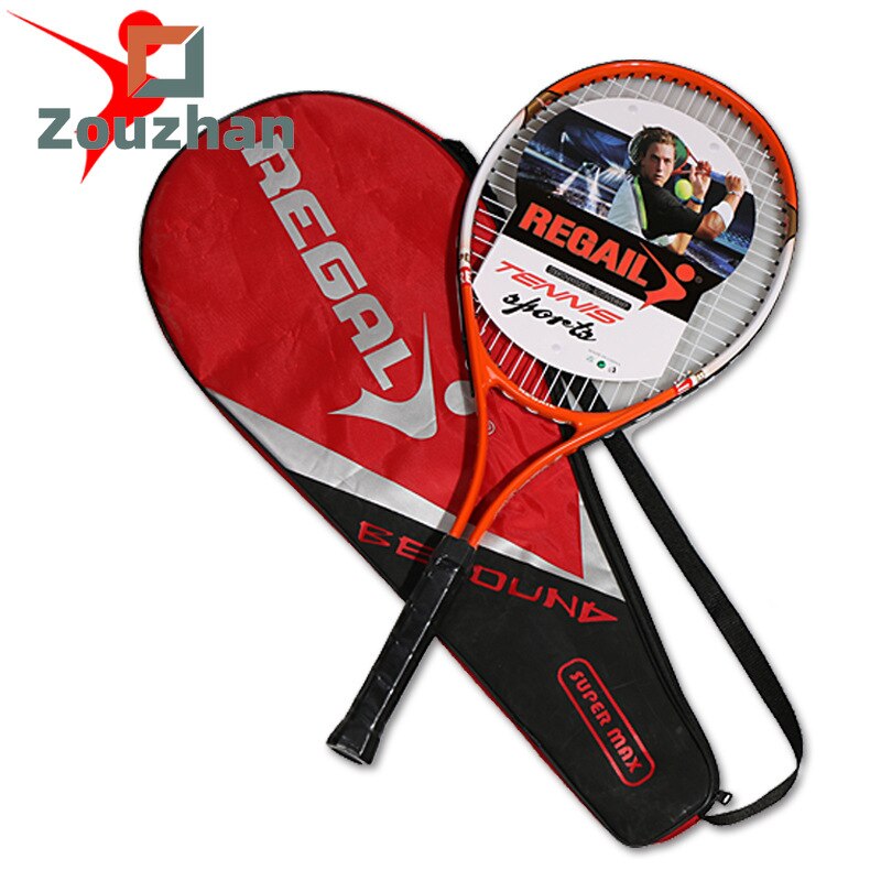 ZOUZHAN Tennis racket aluminum alloy training tennis racket single tennis suit racket factory direct sales