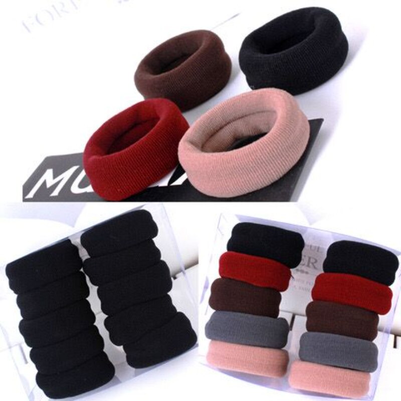 2/5/10 Teile/satz Frauen Mädchen Einfache Feste Breite Scrunchies Gummibänder Dame Weiche Elastische Haarband Weibliche haar Zubehör