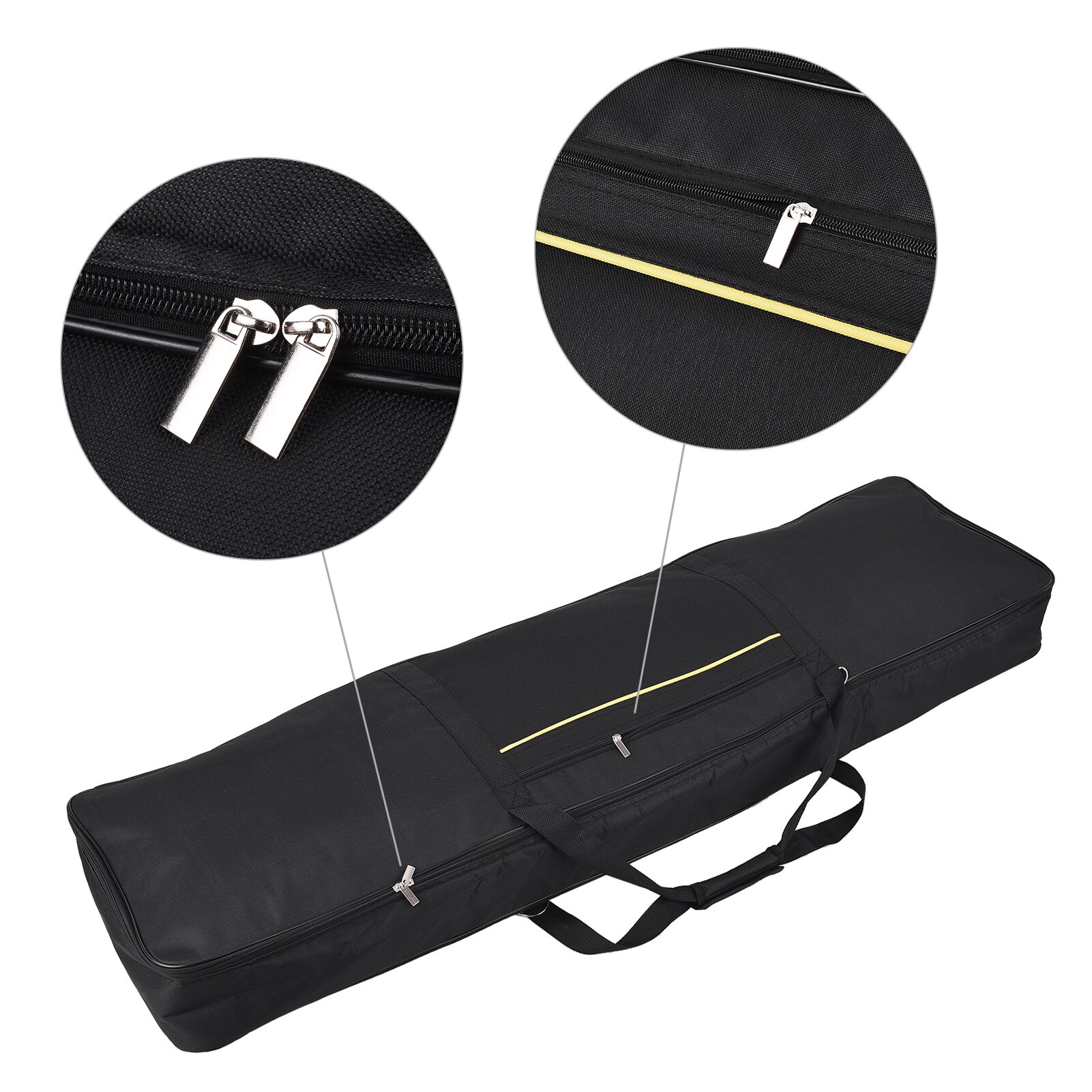 Sac de transport pour clavier à 88 touches, étui rembourré pour Piano électrique, sac à , fermeture à glissière avec poignée supérieure, couleur aléatoire,