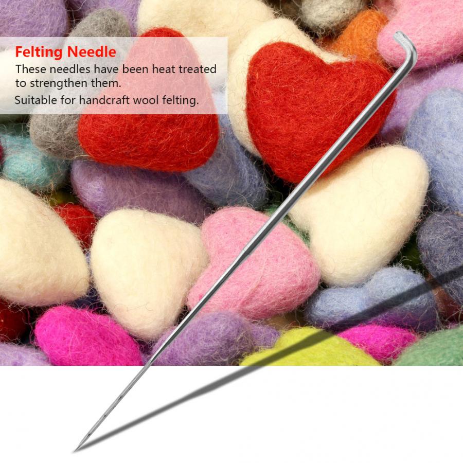 100Pcs Felt Needle Set Handcraft Wool Felting Needles Kits Set Handmade Tool Wool Felt Needle Set Accessories