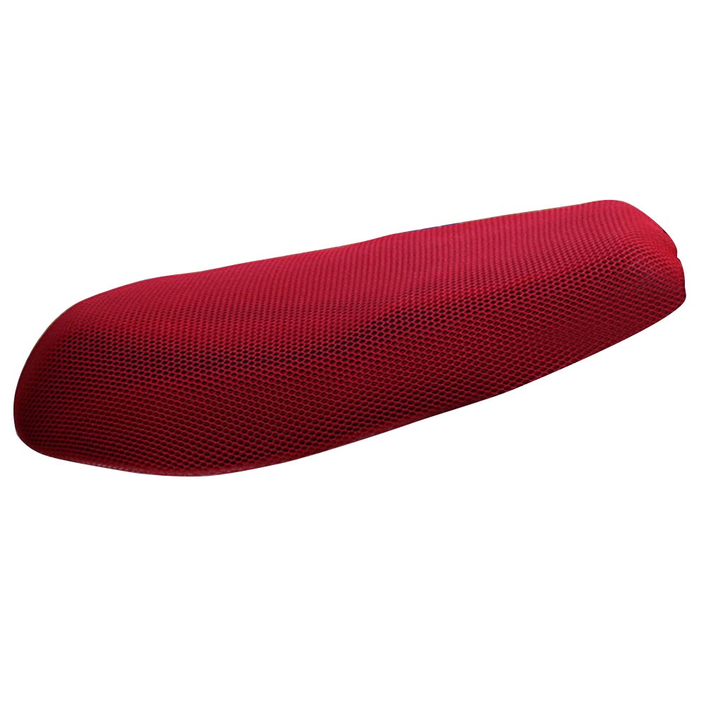 Motorcycle Cushions Universal Motorbike Seats Cover Seat Cycle Flat Saddle Sun Pad Heat Insulation Cushion Protection: Red M