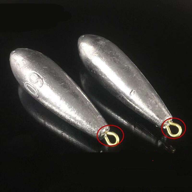 1pack 5g-1000g Lead Sinkers Water Lead Weights Oval Split Shot Olive In Line Fishing Tackle Accessories Hollow And Solid