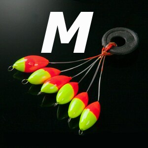 [10set=60pcs] Seven-star Oval mini fishing float Space beans Easy Use Floater are put on the like a stopper and be fixed: Two Color M