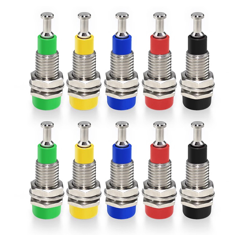 10 STKS 2 MM Banaan Socket Binding Post Moer Banaanstekker Jack Elektrische Connector Terminal Testgat