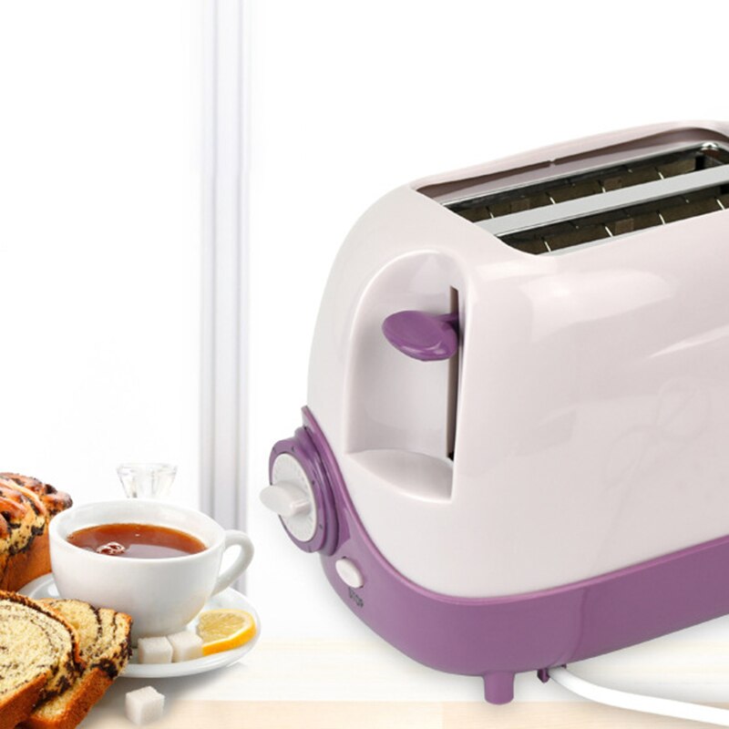 2 Slices Toaster Automatic Fast Heating Bread Toaster Household Breakfast Maker EU Plug