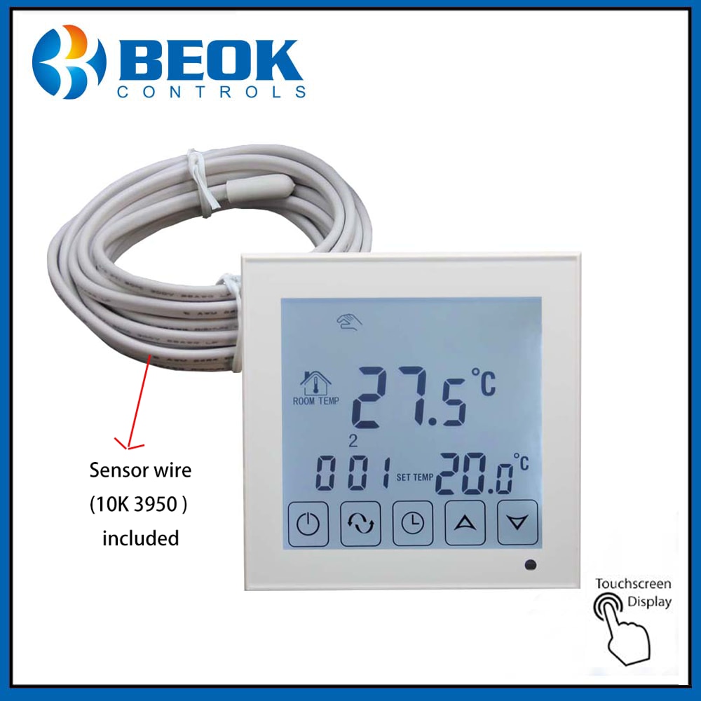 TDS23-EP or TDS21-EP Touch Screen Underfloor Heating Thermostat Room Thermostat Temperature Control for Electric Warm Floor