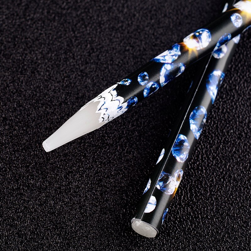 1 stk nail art dotting drill pen nail art rhinestone/pailletter/perler picker pencil nail art sticky drill voks pen negle dotting tool