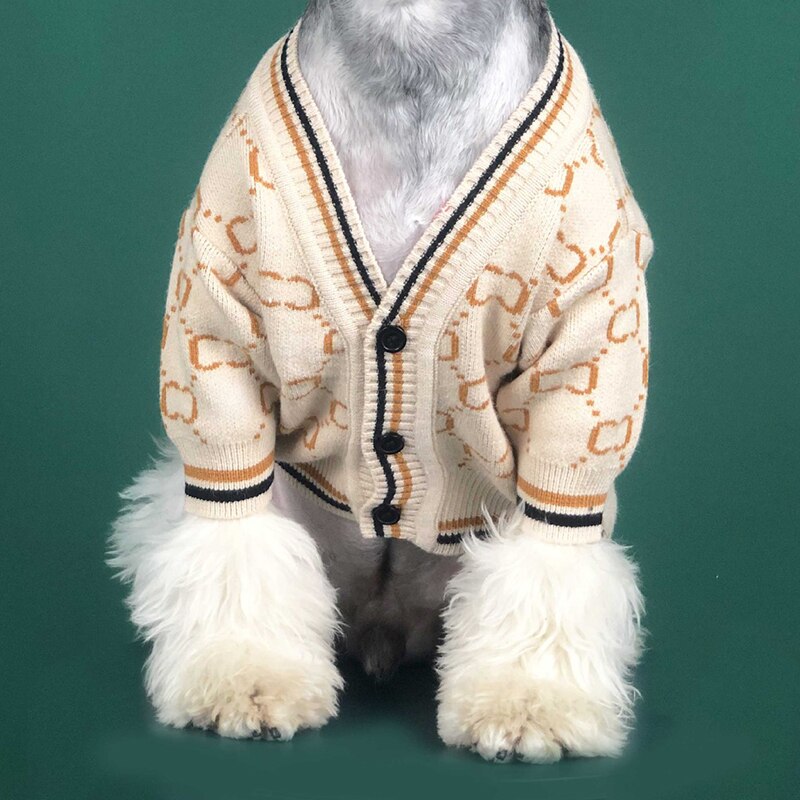 Pull classique pour chiens, doux, carlin pour animaux de compagnie, Costume, Chihuahua, Cardigan, pull en tricot pour petits chiens, Bulldog, tenue décontractée