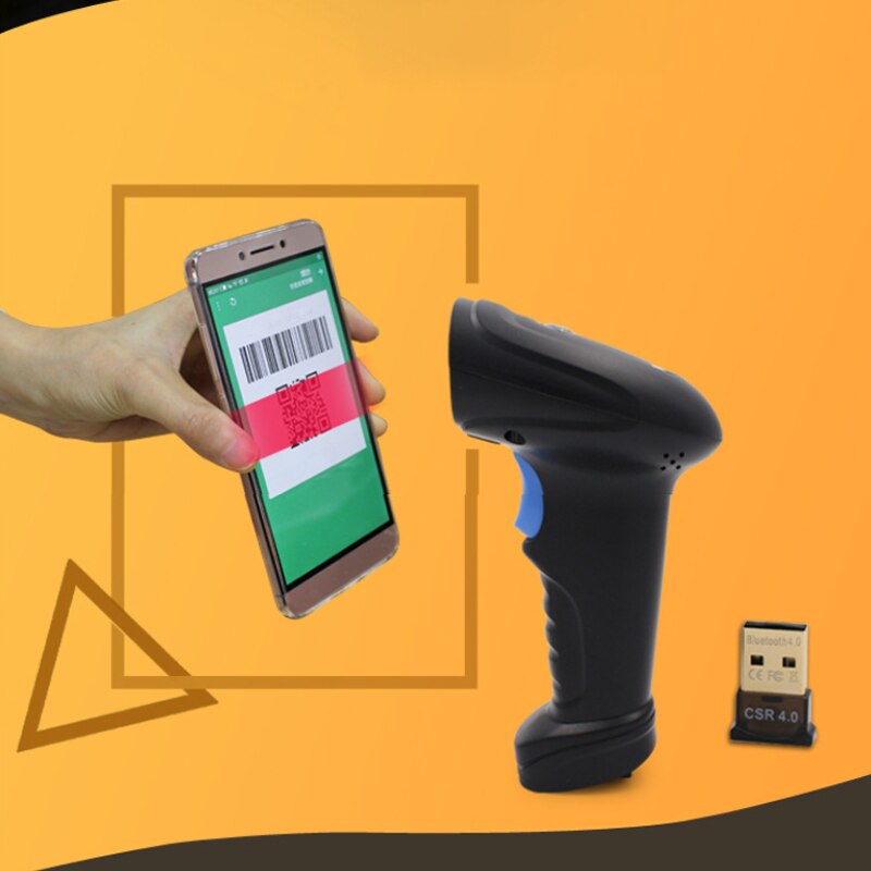 2d bluetooth trådløs scanner 2d stregkodescanner trådløs 2d scanningskode bluetooth scanner