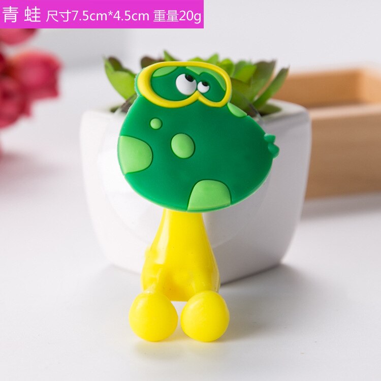 Dier Leuke Cartoon Zuignap Tandenborstelhouder Badkamer Accessoires Set Muur Zuig Holder Tool: Fg