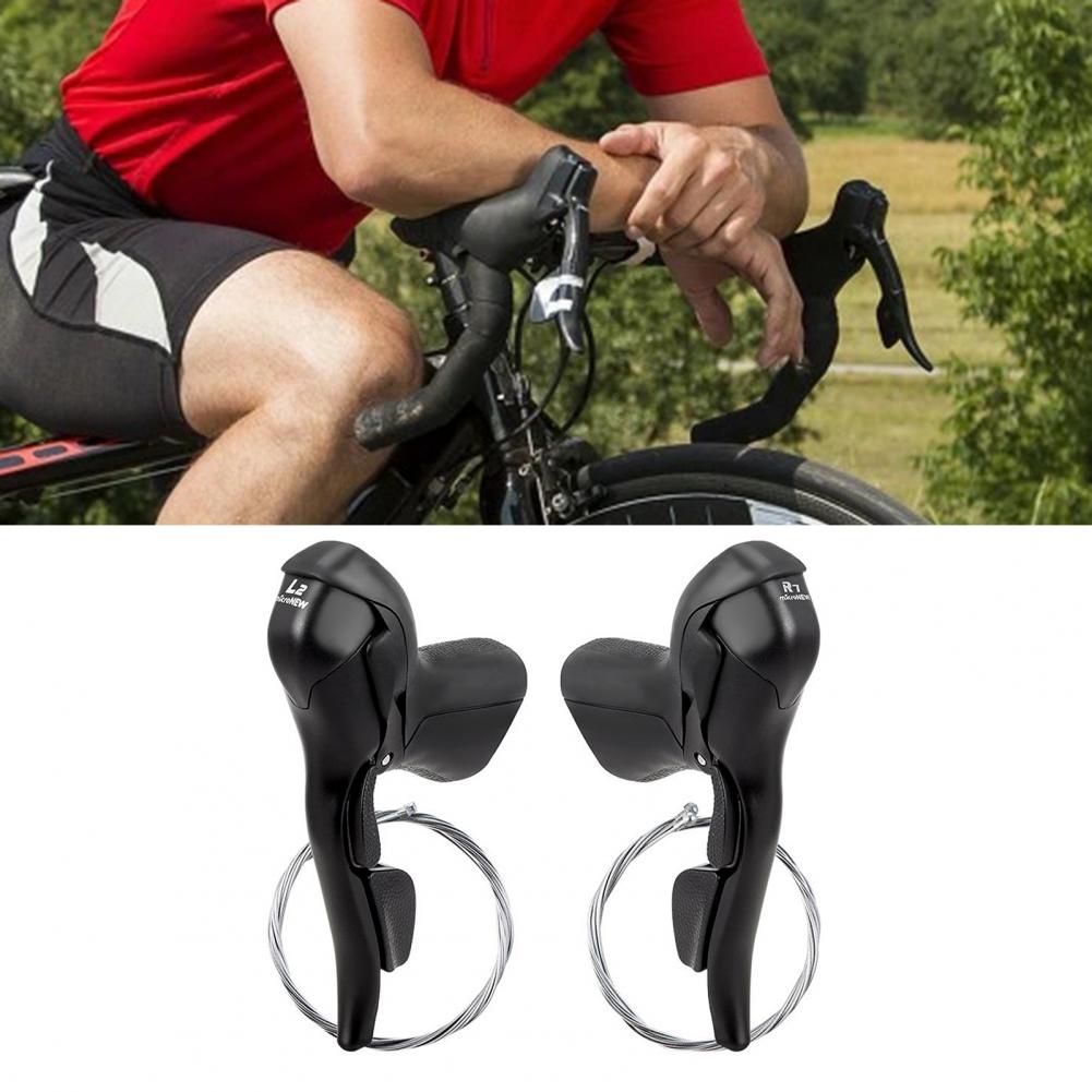 1 set of 2/7/8/9/10/11 speed brake lever handlebar stability universal multi-function dual control thumb shift lever handlebar