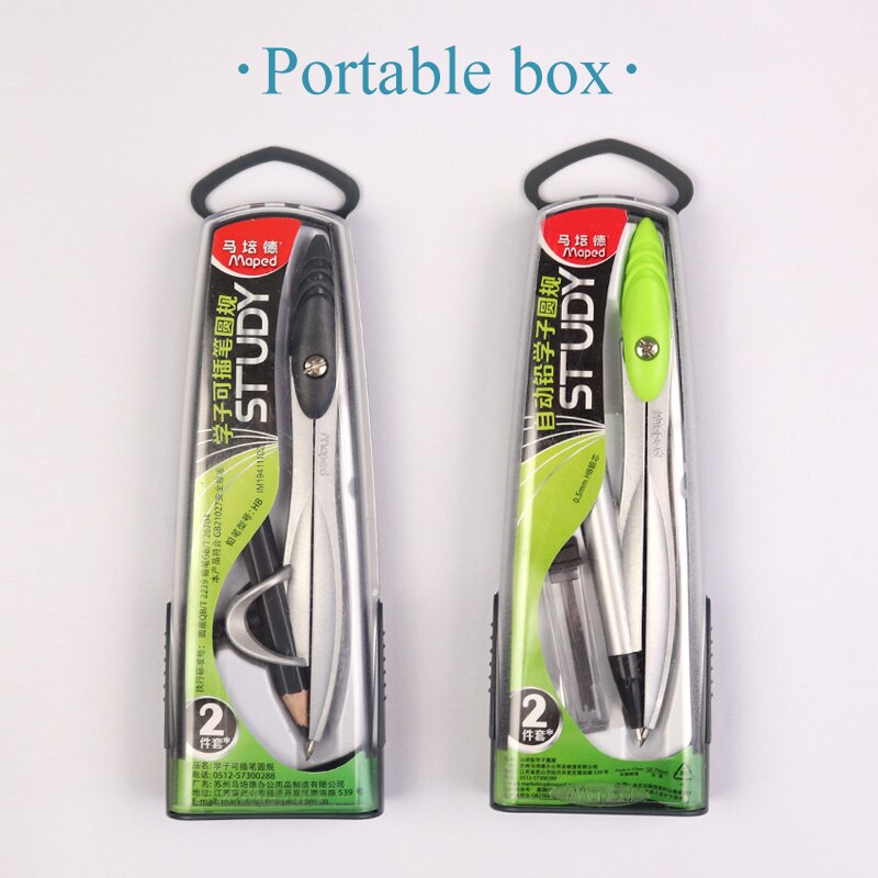 Maped Math Geometry Tools Study Compasses Available Lead/Pencil Drawing Compass Technical Precision Drawing Set Metal Durable