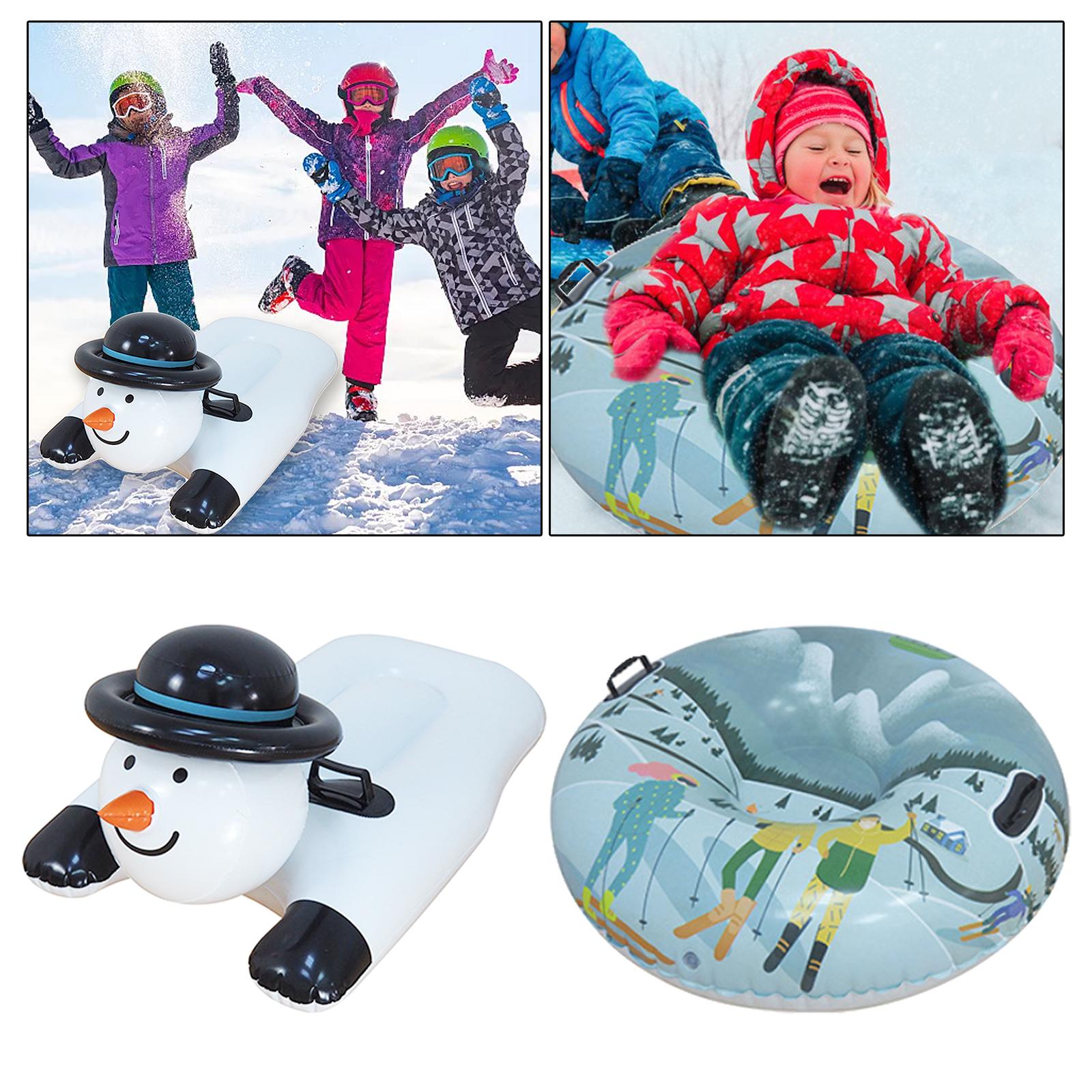 Schnee Rohr 42 zoll Aufblasbare Riesen Verdickt Einfrieren Beständig Schnee Schlitten für Wasser Schwimmbad