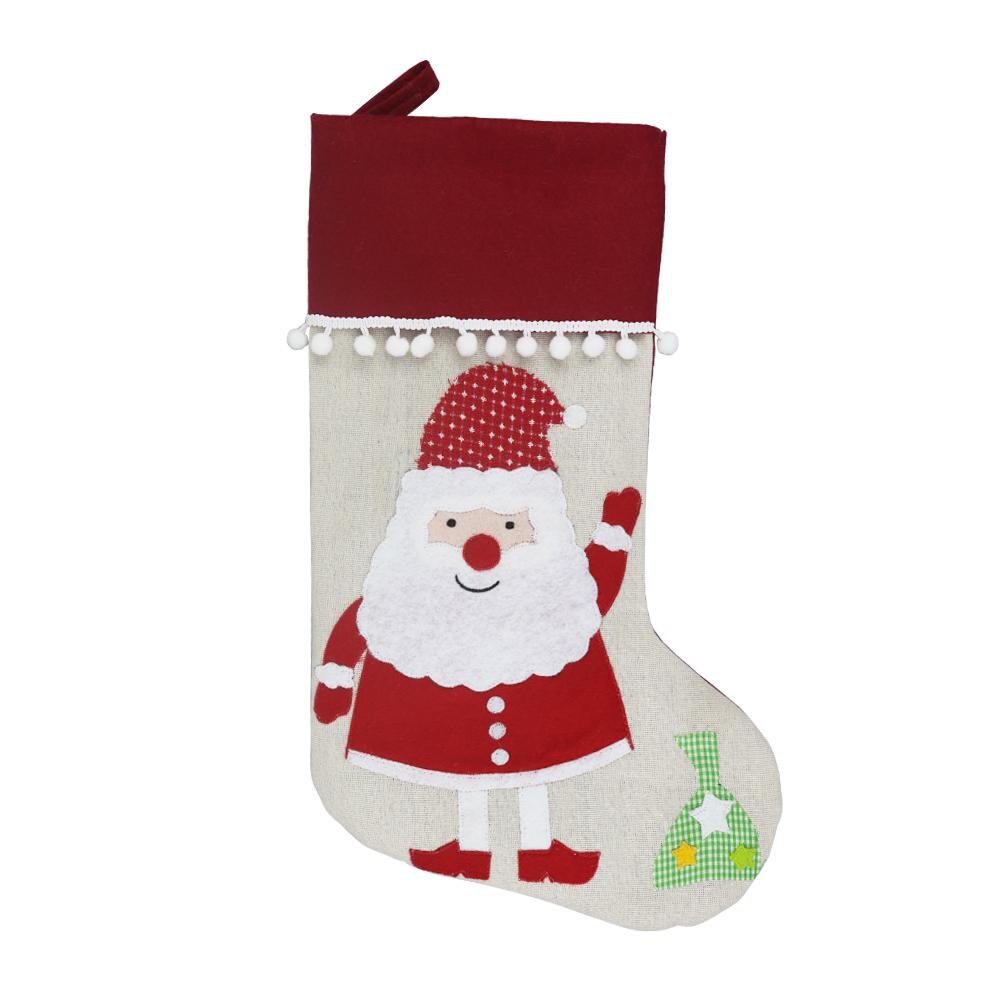 Jaar Kerst Kous Sack Xmas Candy Bag Opknoping Hanger Voor Xmas Tree Decoraties: Old man