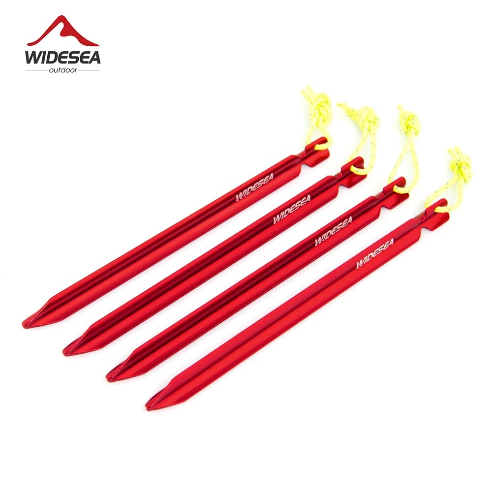 Widesea Camping 4 stk/set Haringen Stakes Nagels voor Harde Sneeuw Vloer Outdoor Accessoires Onderdak Apparatuur Benodigdheden Wandelen Toeristische