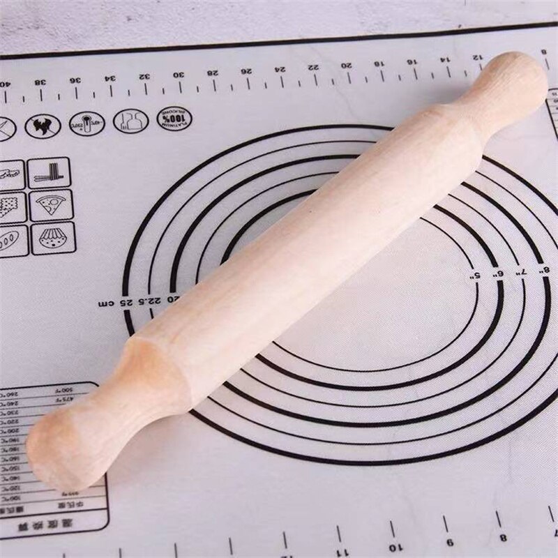 1 stk mini kagerulle 20cm lange trækageruller til bagning af fondant kage dekorationsruller dejrulle køkkentilbehør